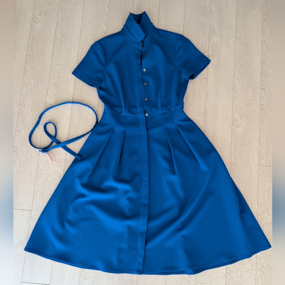 Theory Tailored Short Sleeve Shirtdress